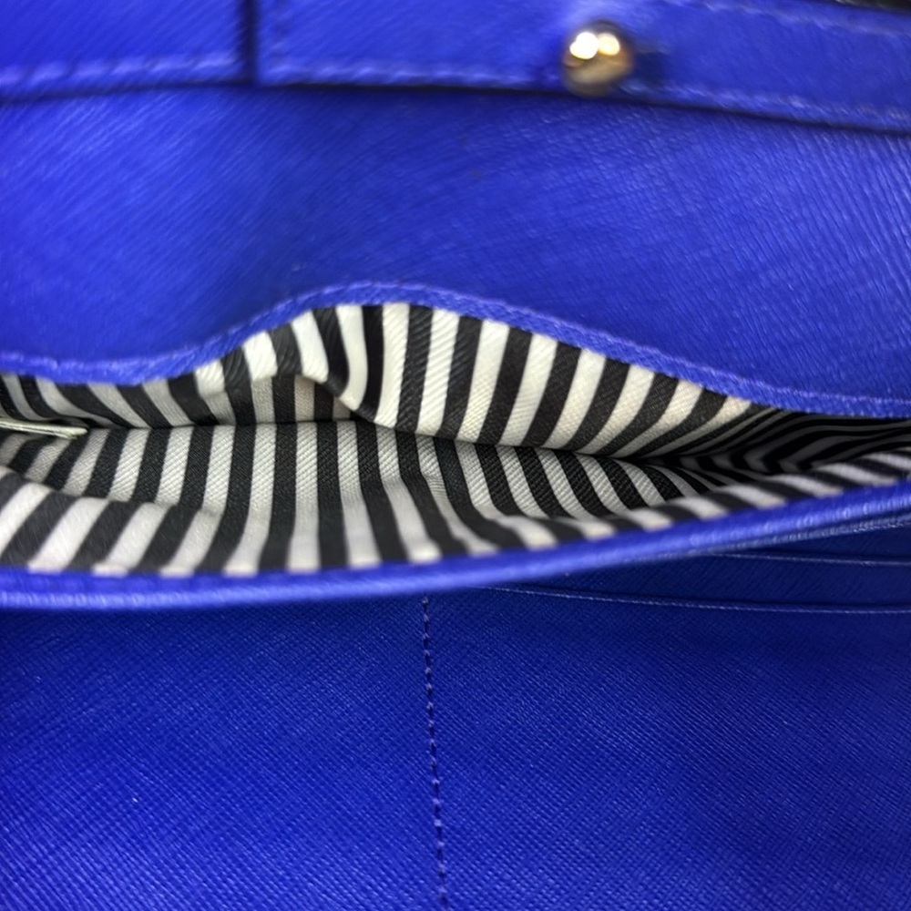 ♠️KATE SPADE♠️Nightlife Blue Cameron St Stormie Crossbody w/Unbranded Chain/EUC - Picture 9 of 13